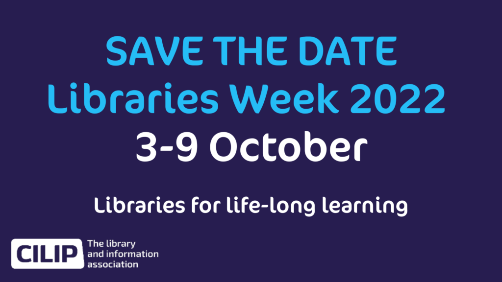 Libraries Week 3-9 October 2022 'save the date'