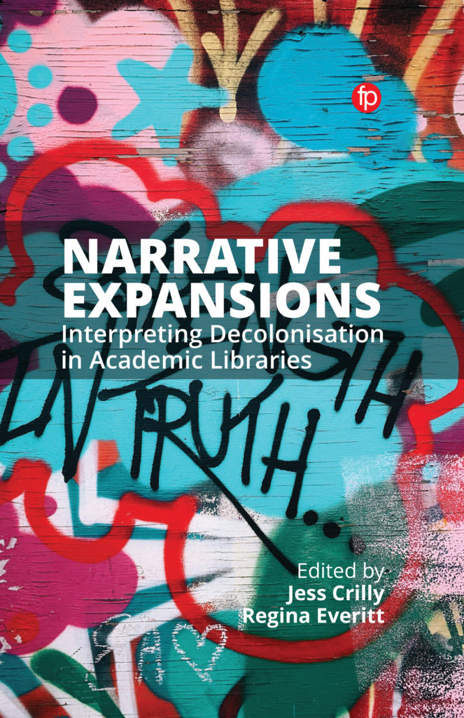 The Narrative Expansions book cover, showing bright graffiti style splashes of colour and the word 'truth'