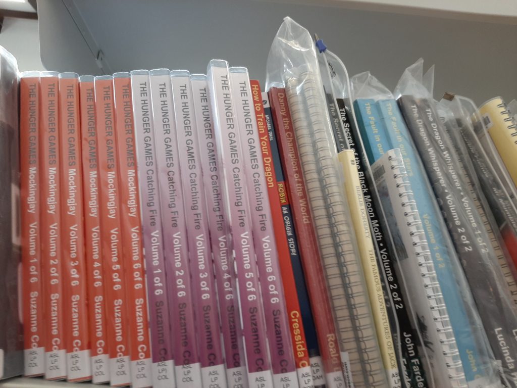 A shelf of CustomEyes books