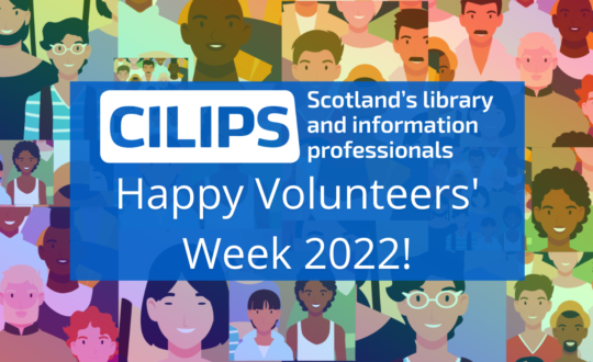 The CILIPS Happy Volunteers' Week 2020 logo