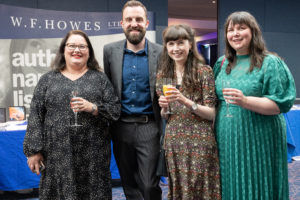 CILIPS Trustee Board Chair Heather Marshall, Head of CILIPS Sean McNamara, CILIPS Membership Officer Kirsten MacQuarrie and After-dinner speaker Laura Brown at the 2022 CILIPS Annual Conference.