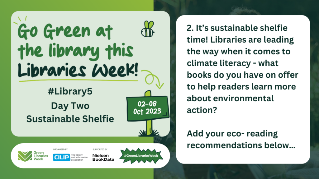It’s sustainable shelfie time! Libraries are leading the way when it comes to climate literacy - what books do you have on offer to help readers learn more about environmental action? Add your eco reading recommendations below…