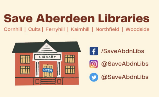 Save Aberdeen Libraries logo.