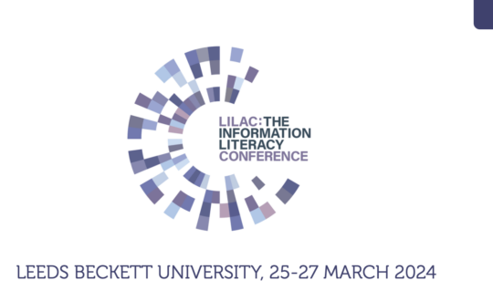 LILAC:The information literacy conference Logo, Leeds Beckett University 25-27 March 2024.