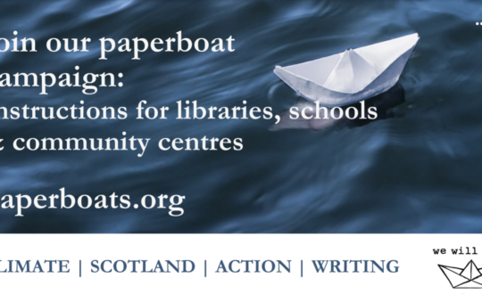 The Paperboat Campaign Library Toolkit with a white paperboat floating on water.