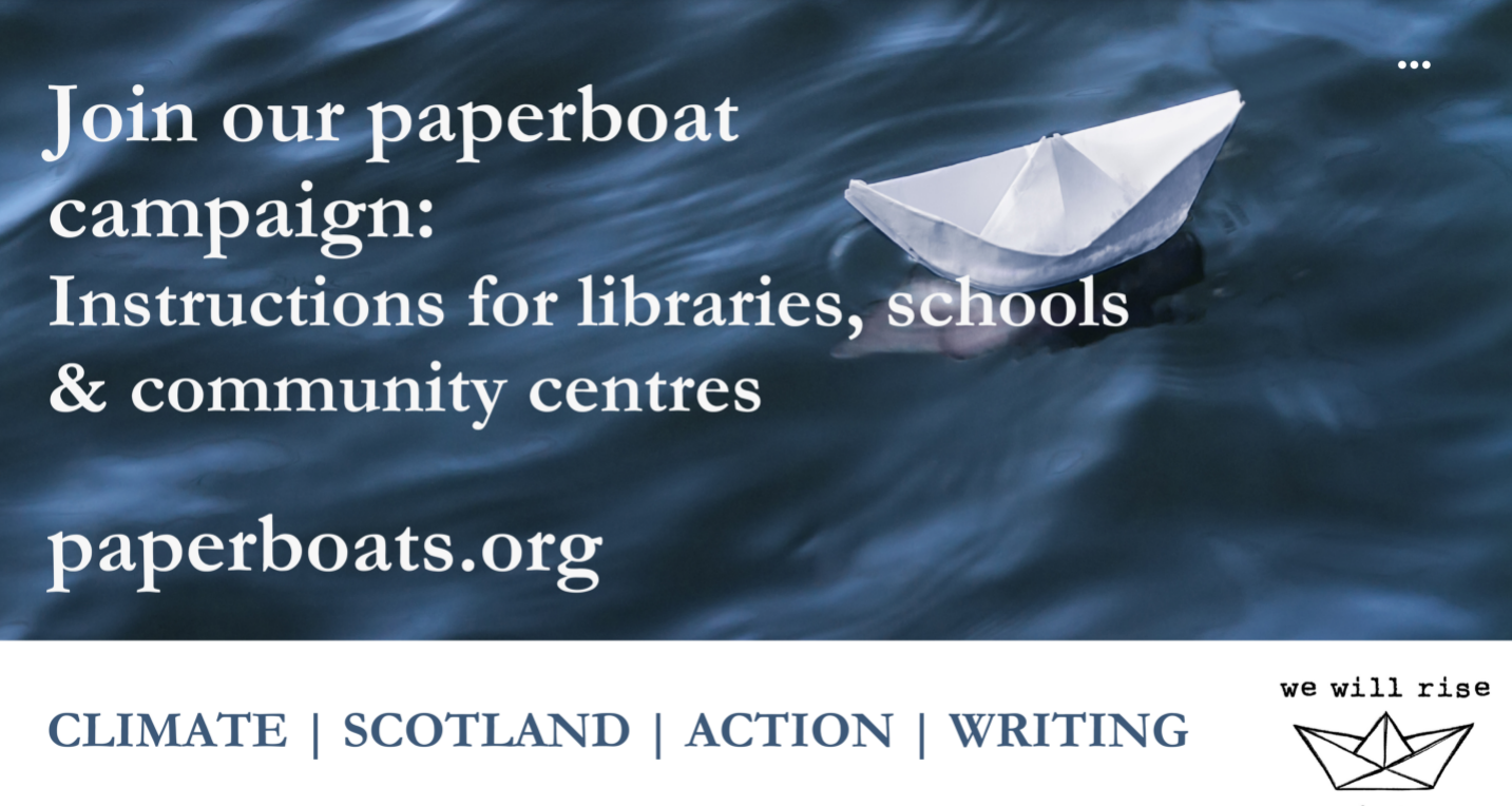 The Paperboat Campaign Library Toolkit with a white paperboat floating on water.